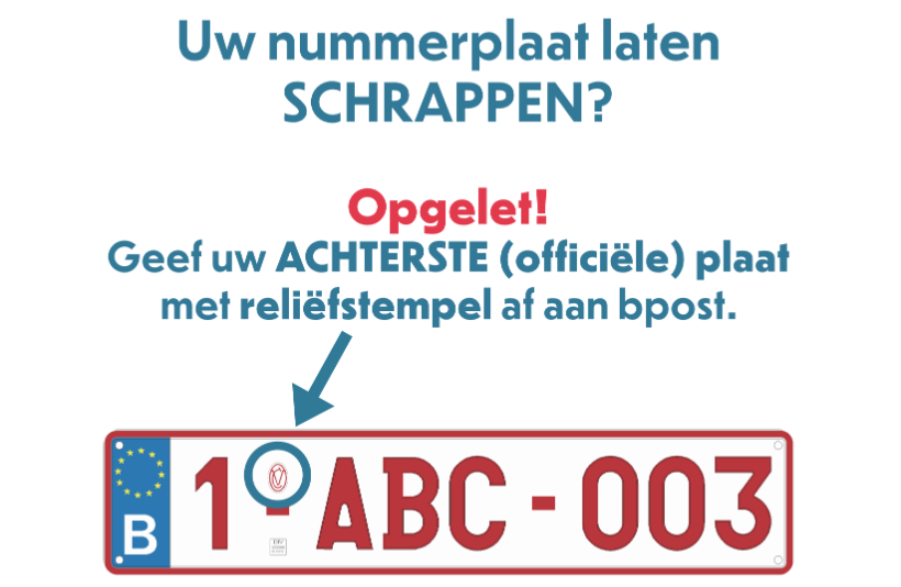 nummerplaat schrappen